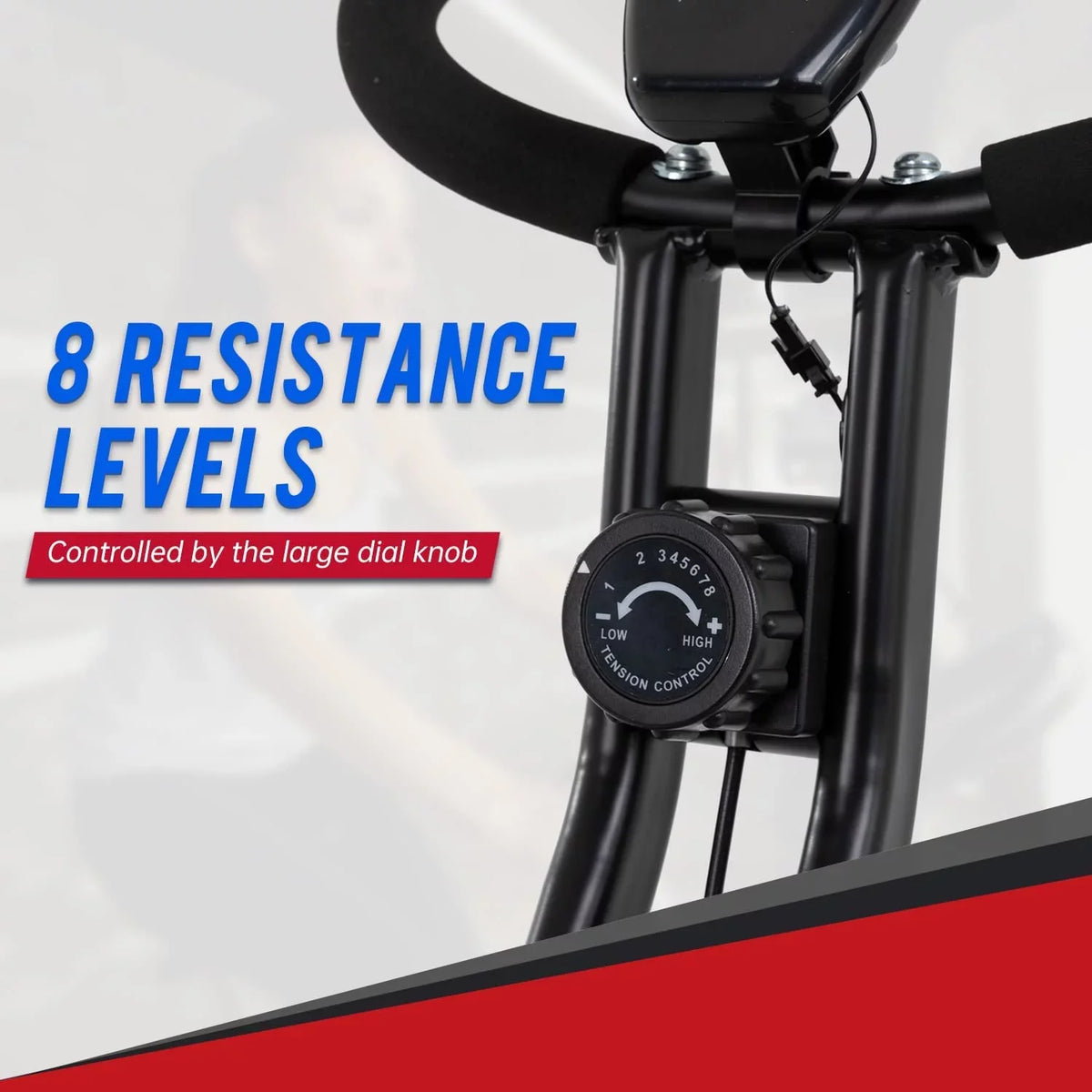 Stationary Magnetic Exercise Resistance Recumbent Levels FDW Exercise Indoor Bike with 8 of Bikes Foldable