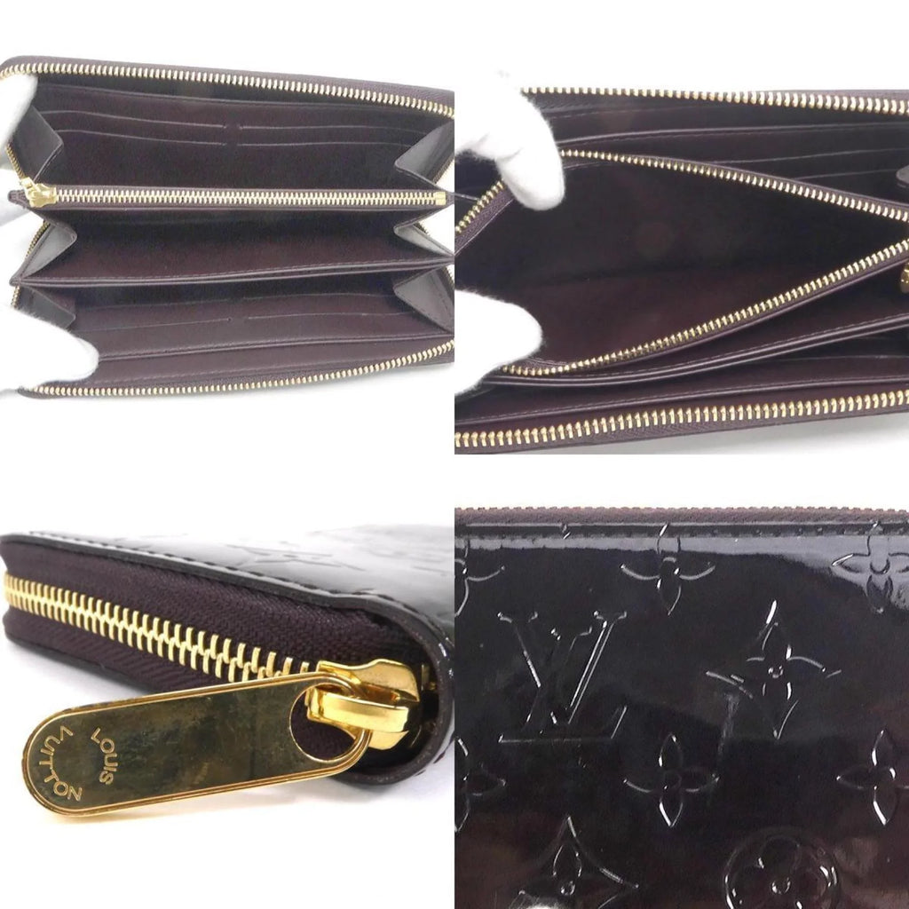 Vuitton LOUIS Verni Round Louis Pre-Owned VUITTON (Good) Monogram Zippy Amaranto Unisex Zipper Wallet Long M93522