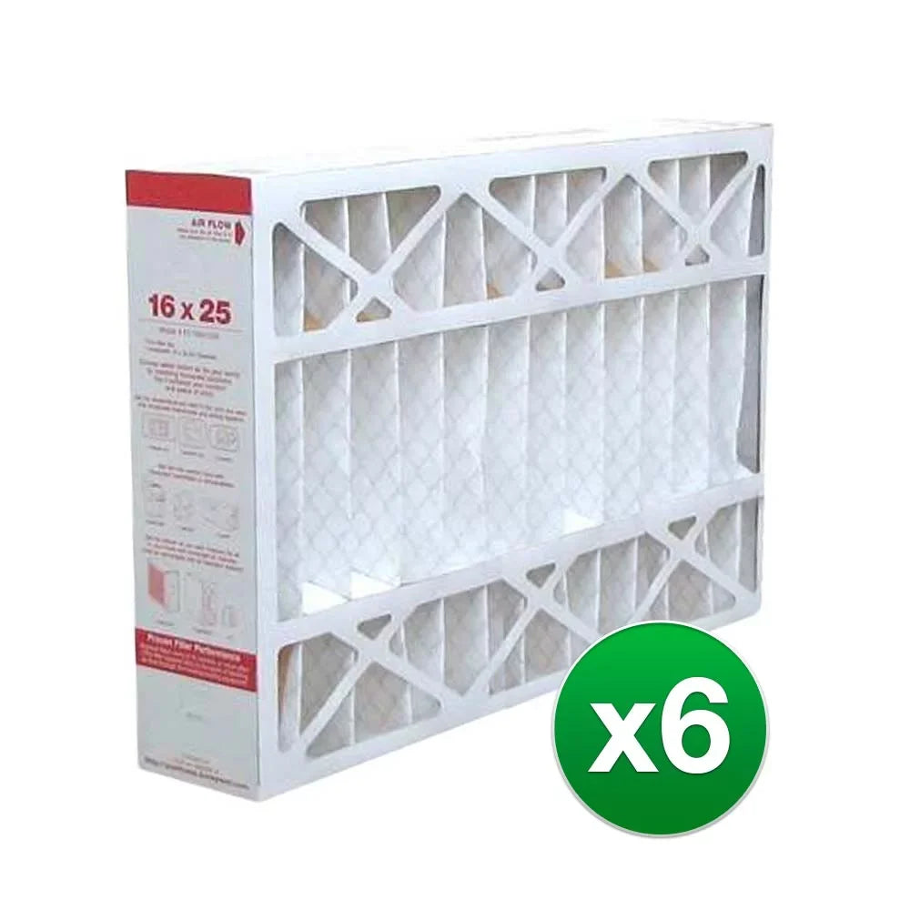 (6 Pack) Fits 16x25x4 Filter Furnace CF200A1008 MERV Air Honeywell 11
