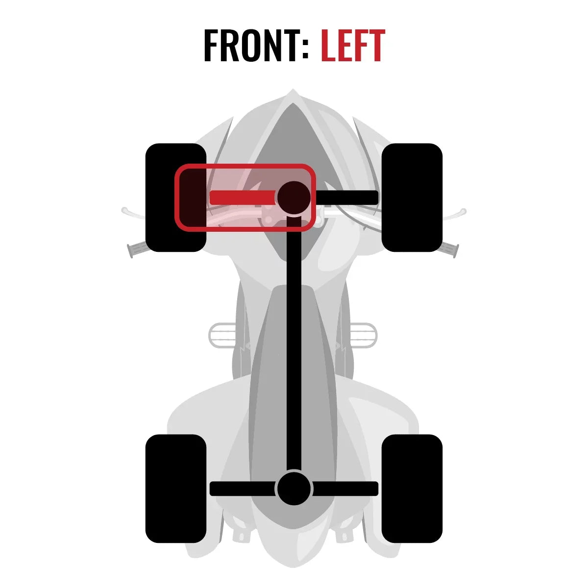 1000 - 4X4 Can-Am Axle XXC EFI-STD Renegade XT with compatible Front Sixity 2015 Left