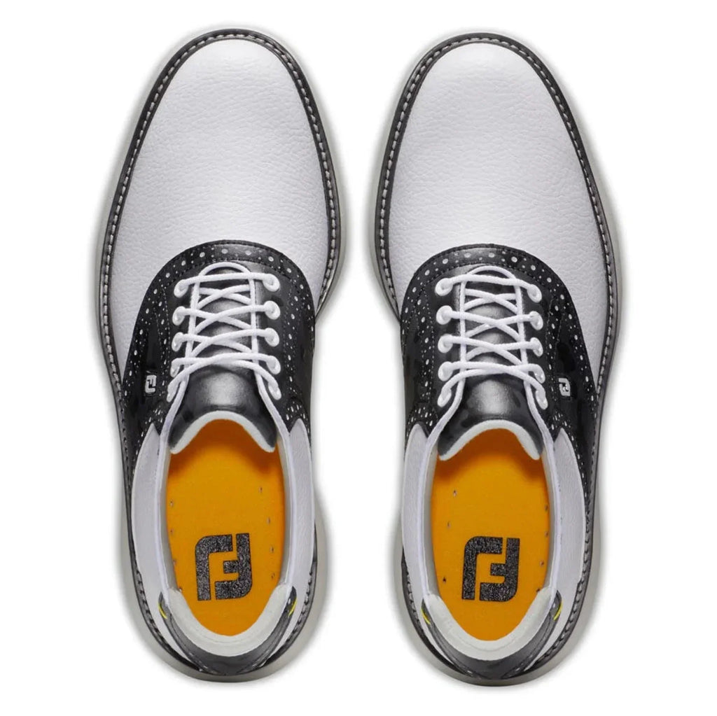 Men's Wide - 11.5 Traditions - FootJoy Golf - Shoes 57903 White/Gray