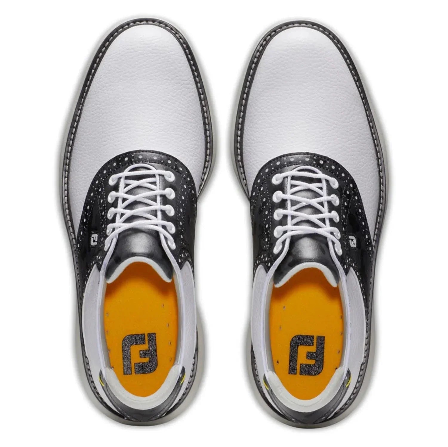 Men's Wide - 11.5 Traditions - FootJoy Golf - Shoes 57903 White/Gray