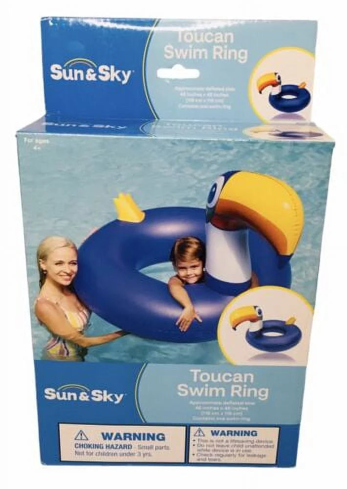 & TOUCAN Sun Sky Toy Float Pool Ring Swim Water Shape