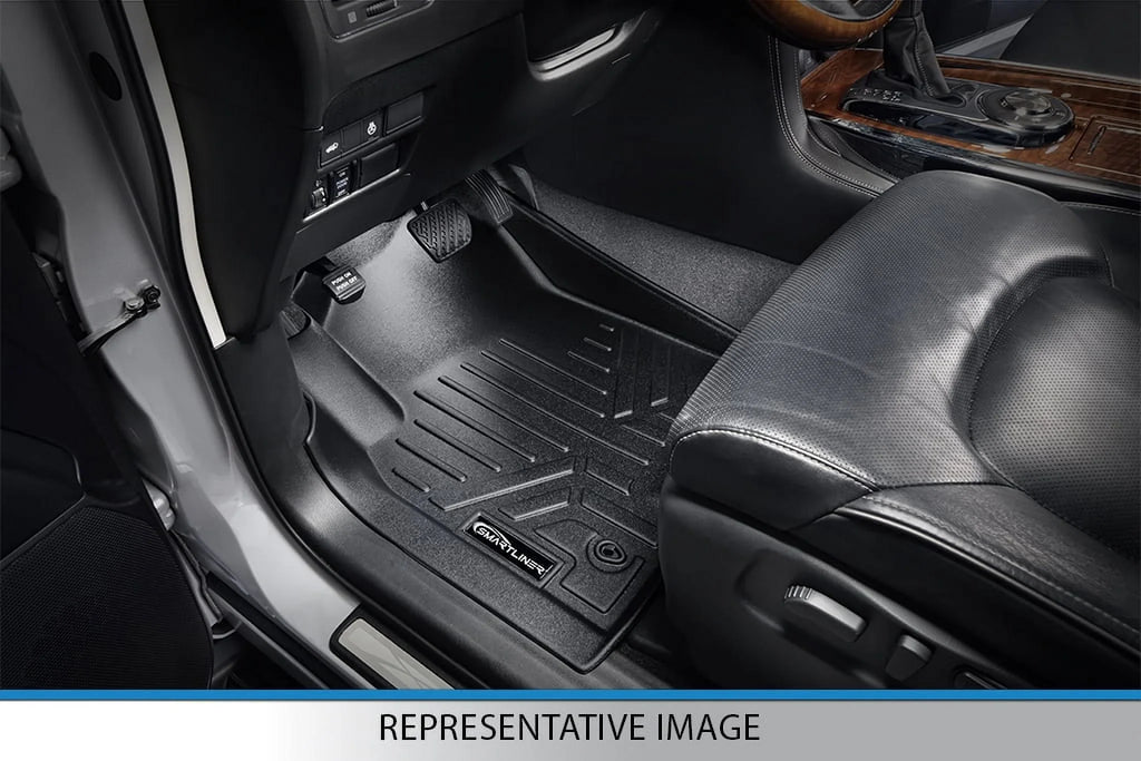 Mat Front Floor Black 1st Liner 2008-20 Grand Dodge Smartliner Row for Caravan