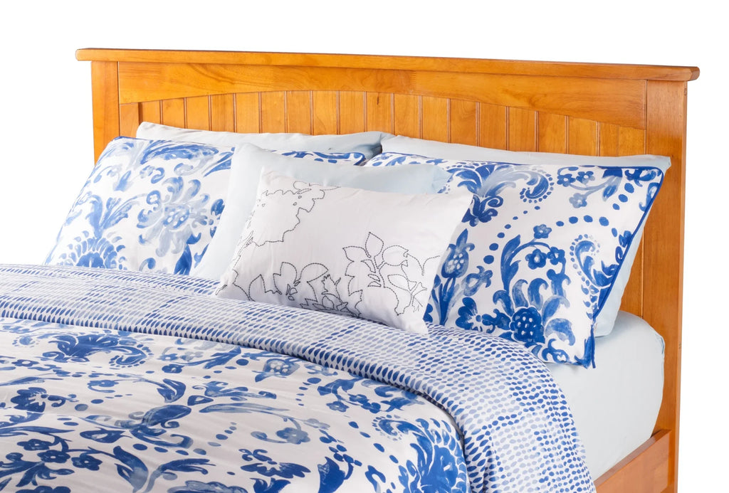 in Bed Size Nantucket Caramel Full Panel and Trundle Size AFI Footboard with Platform Full Latte