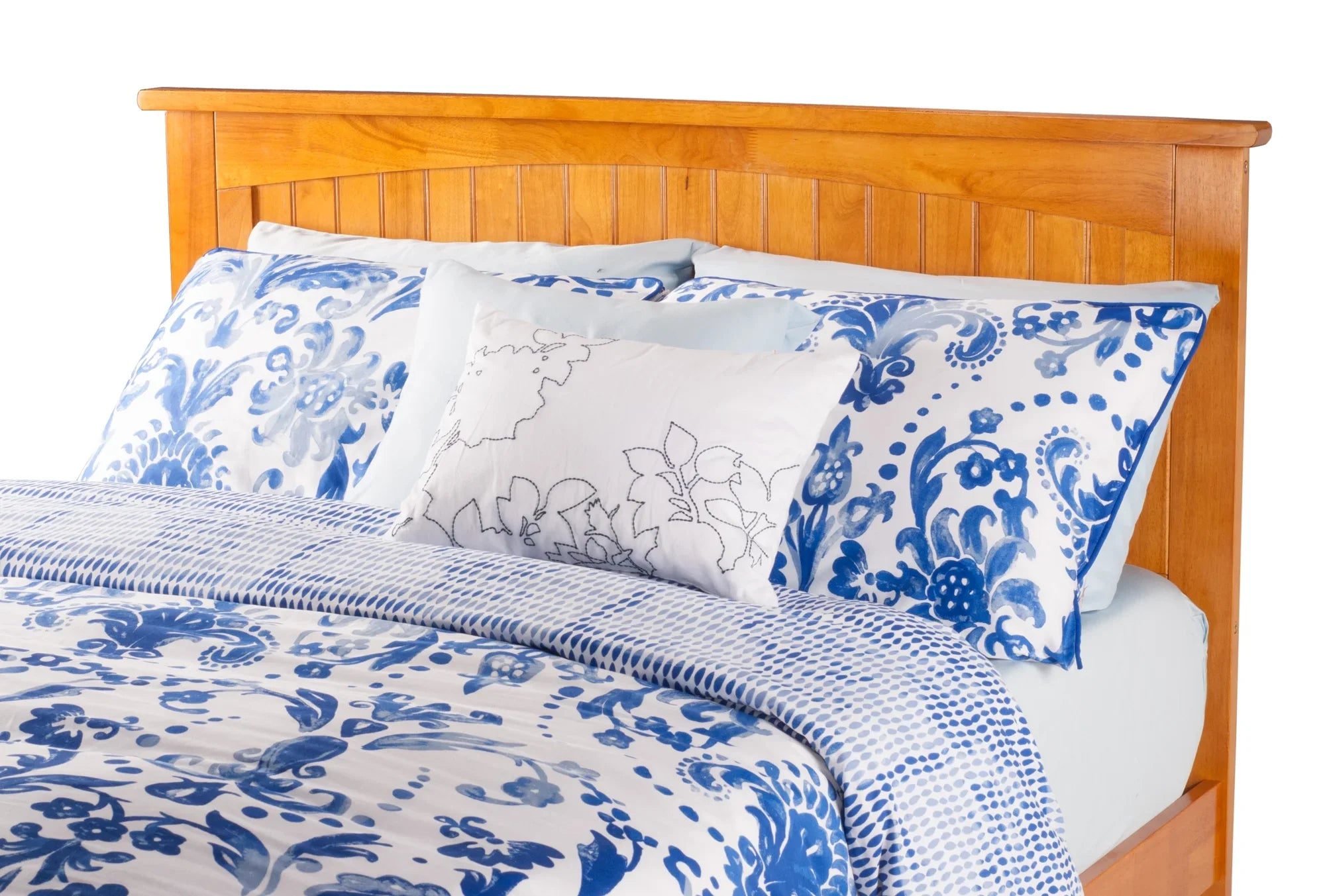 in Bed Size Nantucket Caramel Full Panel and Trundle Size AFI Footboard with Platform Full Latte