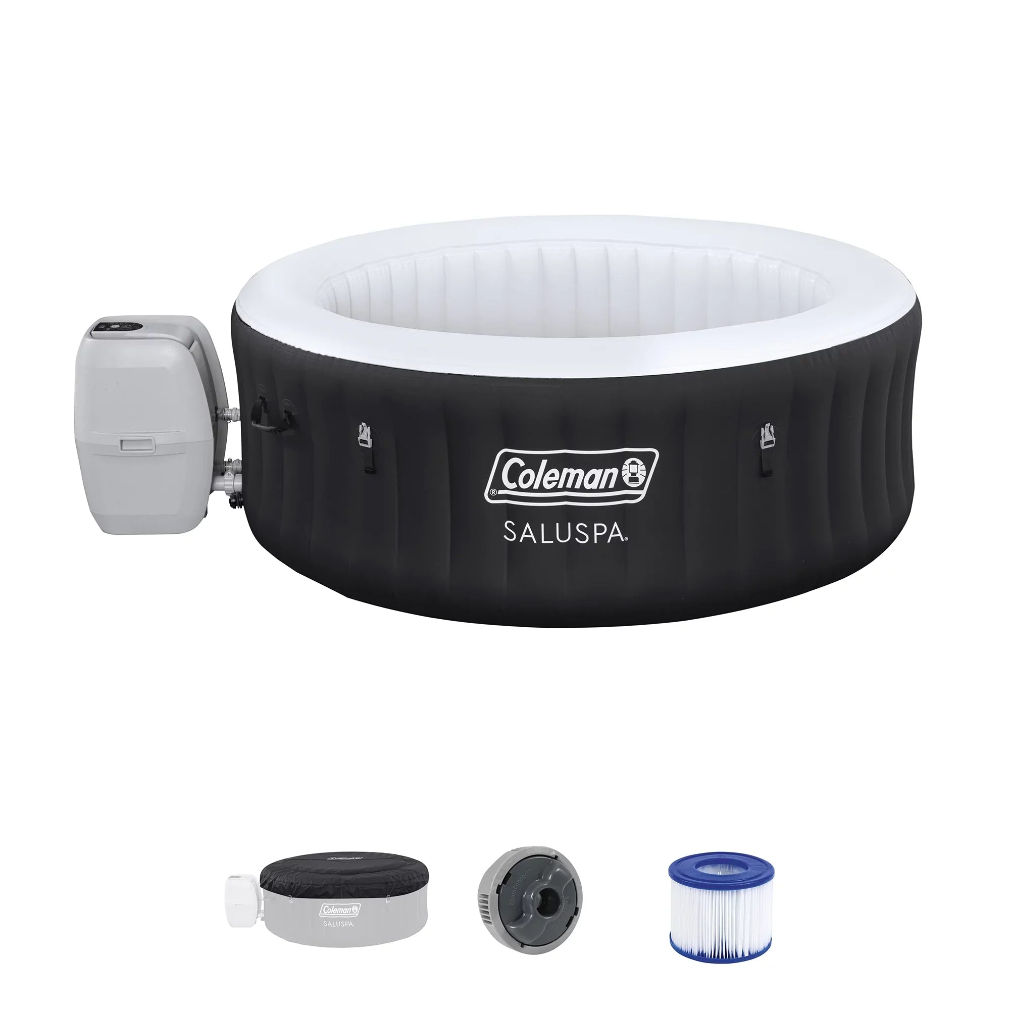 Person Inflatable Hot 12 Spa Tub Coleman Cartridges 4 SaluSpa with Filter