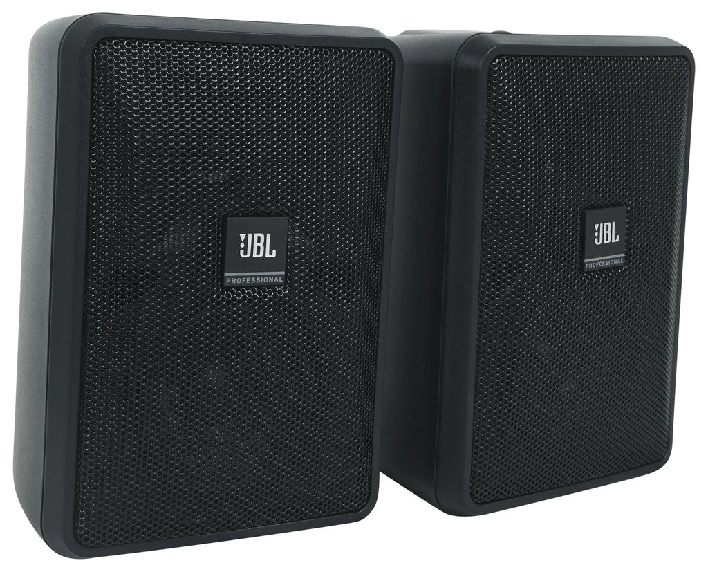 Control 23-1 JBL 70v Amp Black + Wall Commercial 3" (8) Indoor/Outdoor Speakers