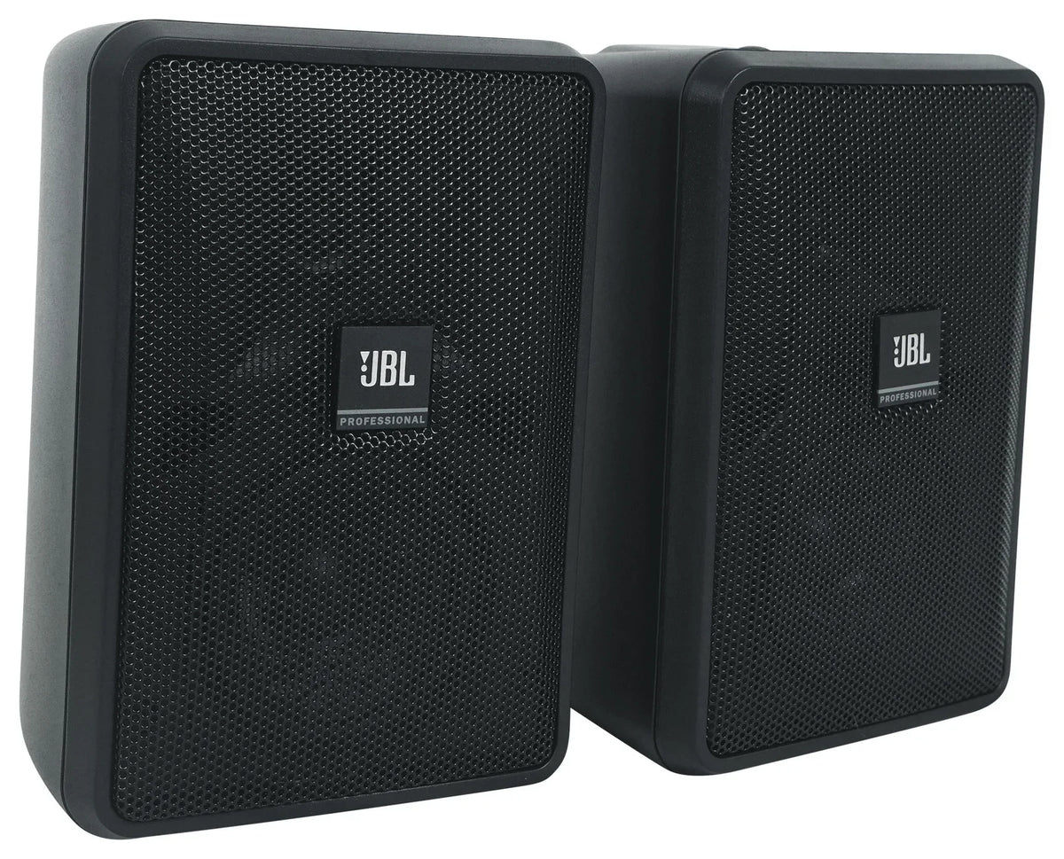 Control 23-1 JBL 70v Amp Black + Wall Commercial 3" (8) Indoor/Outdoor Speakers