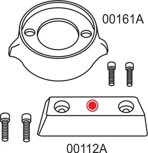 8m6008013, Volvo Sterndrive w/ Aluminum CM290KITA, US for Aluminum Single Hardware Propeller 95301, Kit Anode Military Grade Outdrive 12897, Complete 20705AL Kit 290 Replaces