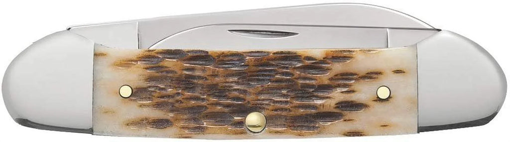 Amber Case Pocket Canoe Knife CV Bone