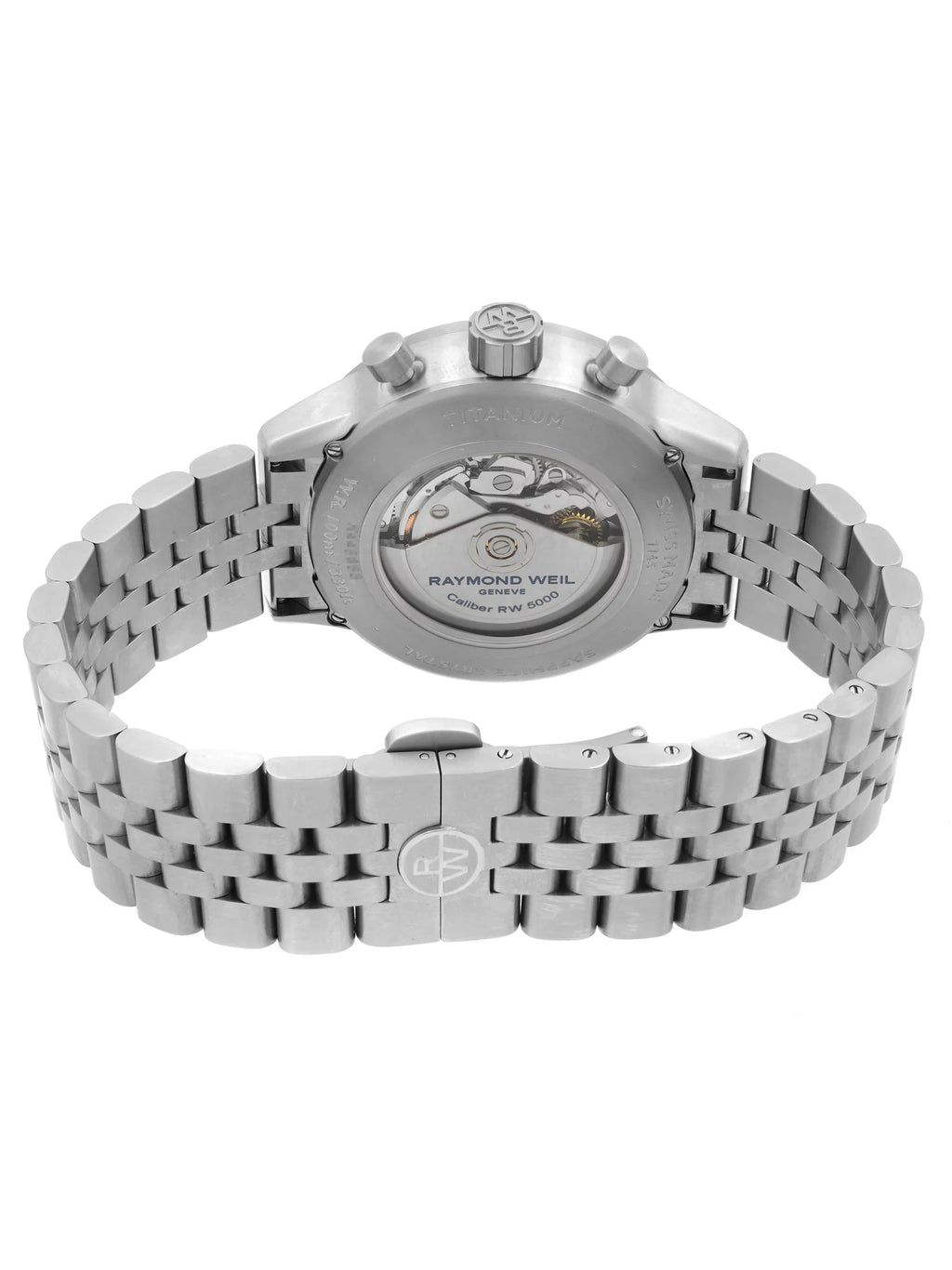 Dial Gray Freelancer Automatic Titanium Weil (Good) Pre-Owned Mens Watch Raymond 7745-TI-05609