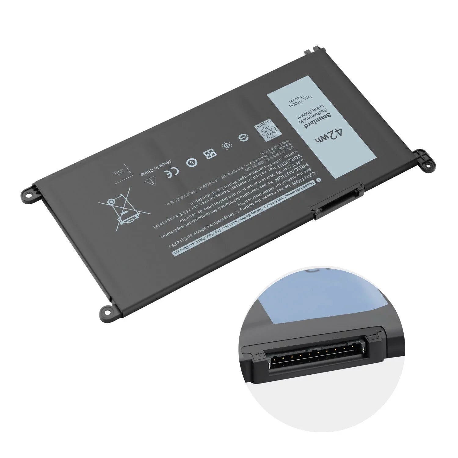 5000 series FAST Dell 2-in-1 VM732 Inspiron YRDD6 Type For 5480 5482 Battery 14