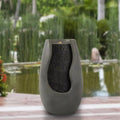 Decorative Concrete in. gal Pot Modern 2 14 Garden Electric Fountain