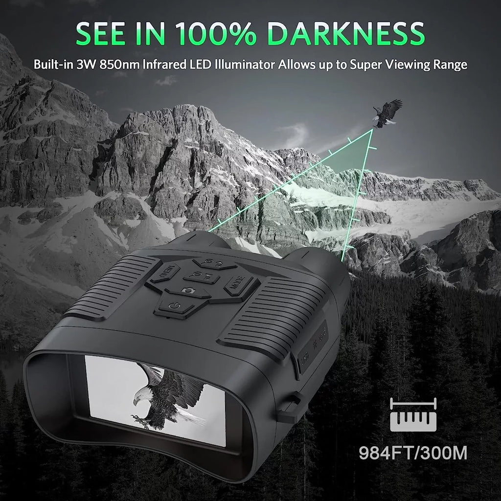 Zoom 6x 32GB SuntekCam Night NVI-800 Hunting Taking SD Videos Vision Card Suitable at and Pictures Night 24MP/1080P for Vision and Goggles Binoculars with Night