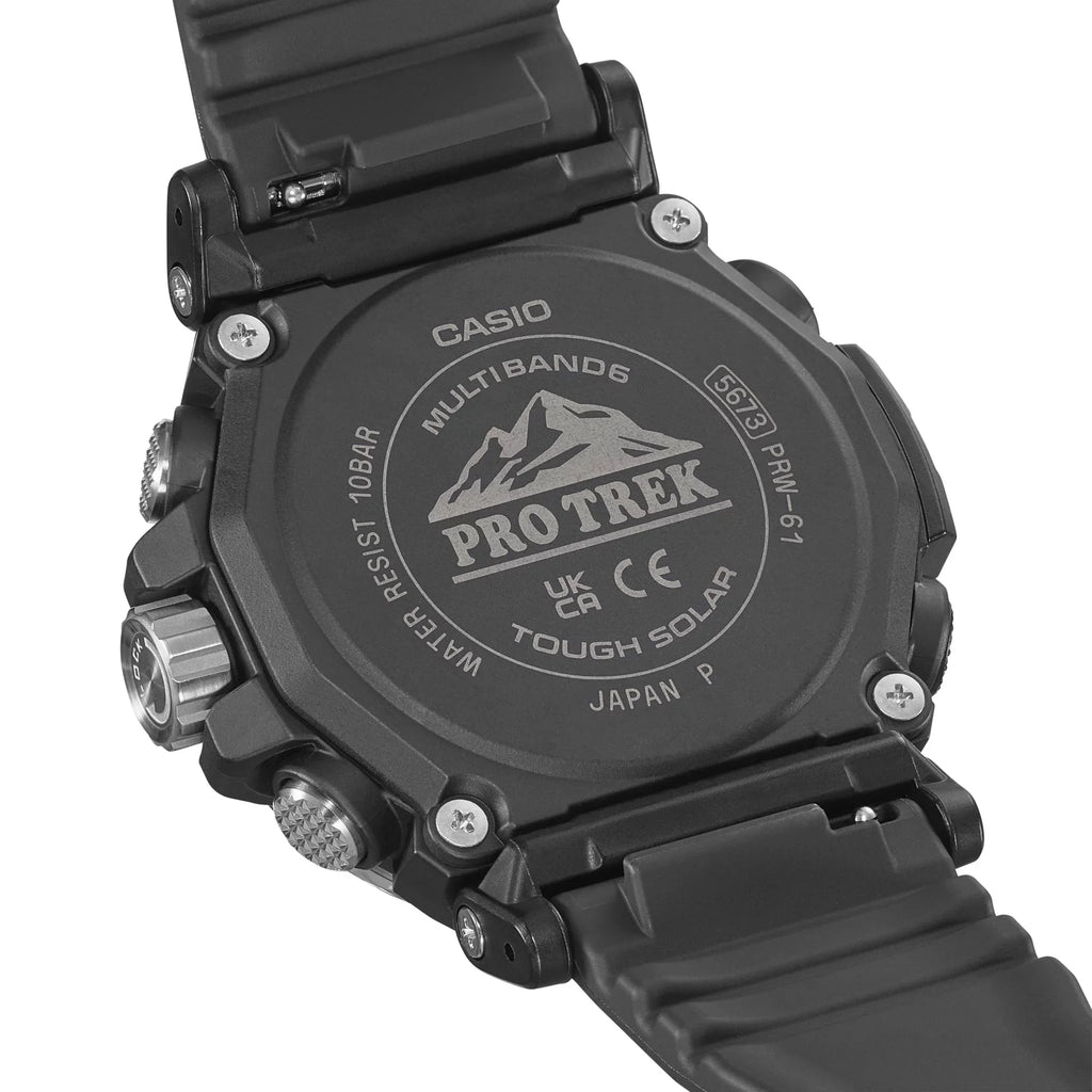 Powered Pro made Watch Sensor Plastic Casio Solar Bio-Based of Men's Trek PRW6611Y-1A Triple