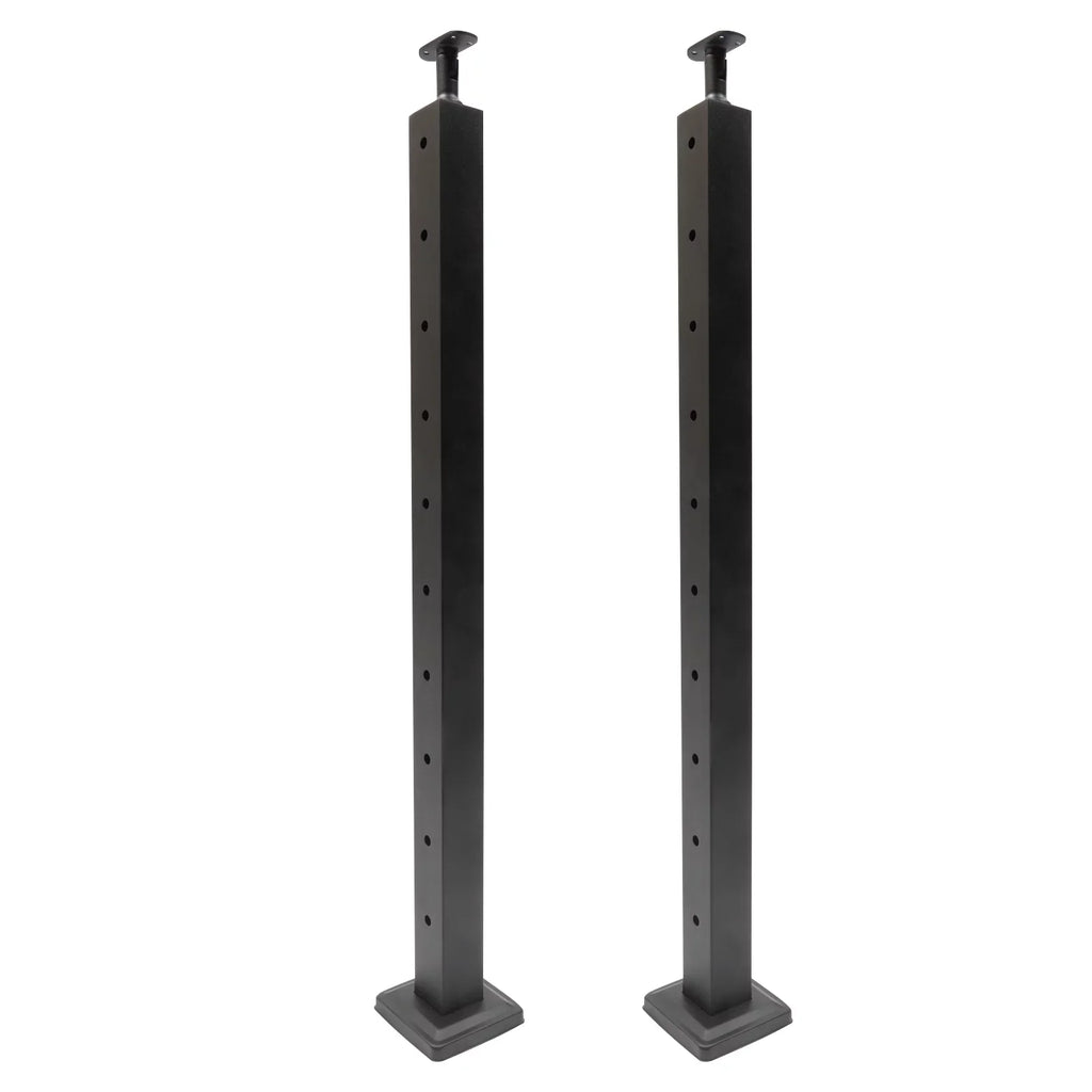 Deck Post Level Post Railing Stainless Steel Sides Level Railing Cable Fence Pre-Drilled Two Square Cable for Wood 36''x2''x2'' Concrete System