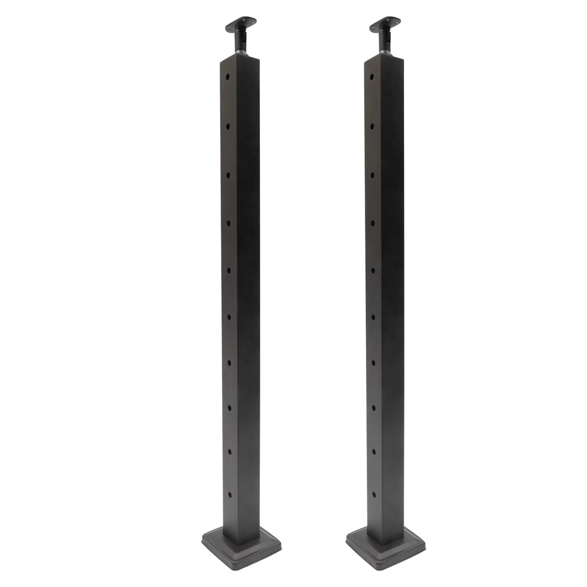 Deck Post Level Post Railing Stainless Steel Sides Level Railing Cable Fence Pre-Drilled Two Square Cable for Wood 36''x2''x2'' Concrete System