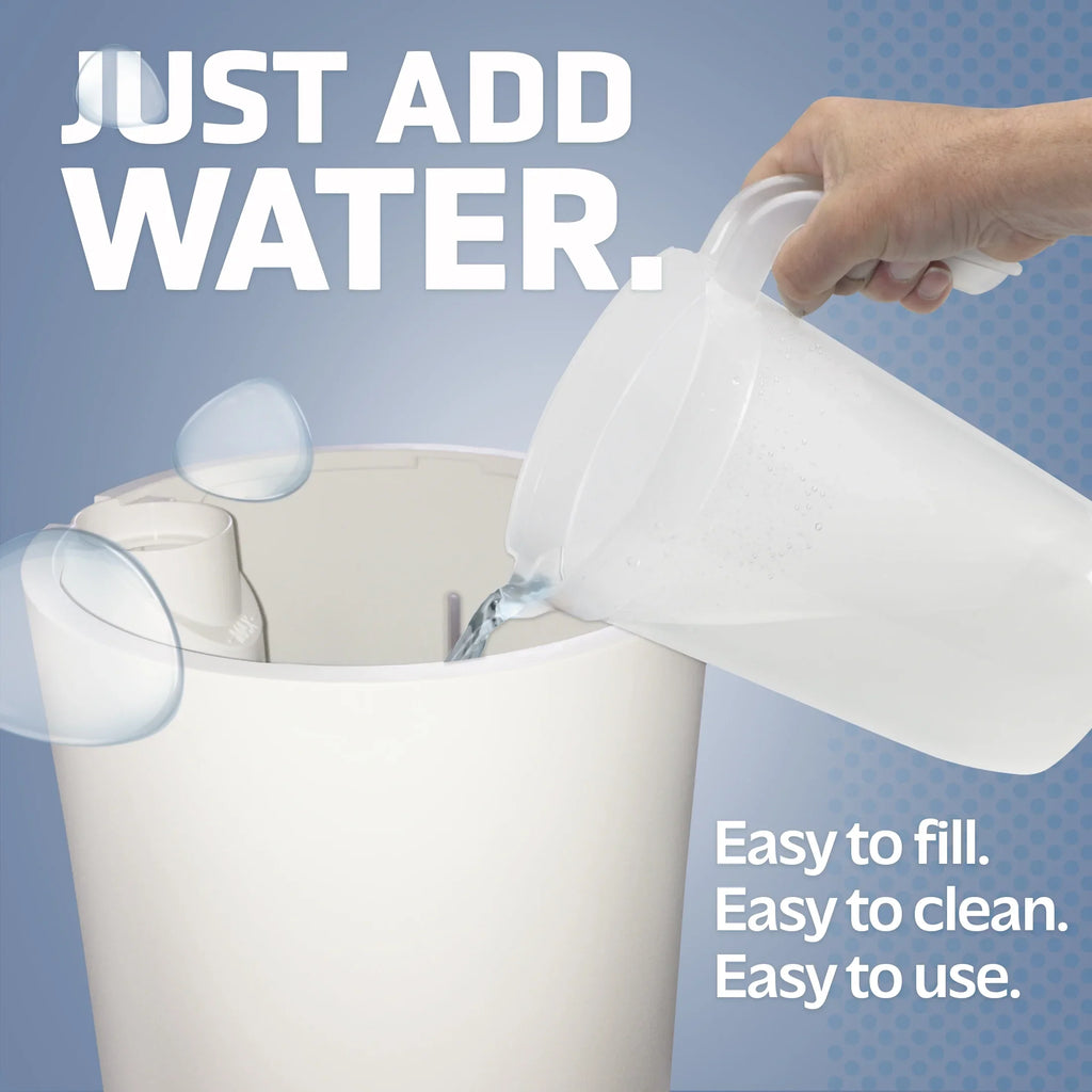 Mist 1.6 with 90-Hour 420 Sq. H997W Cool ft. Ultrasonic Humidifier Gallon PureGuardian Humidistat,