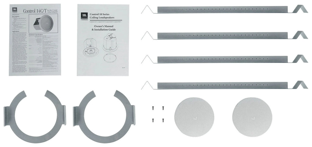 For Restaurant/Bar/Cafe CONTROL Speakers+Receiver 6) 14C/T 4" In-Ceiling Amp JBL