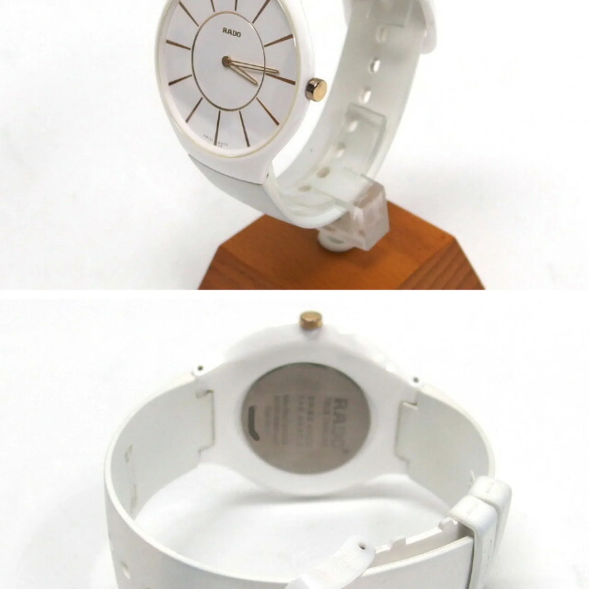 Rado R27957109 White Watch Pre-Owned Thinline Men's True (Good) Quartz