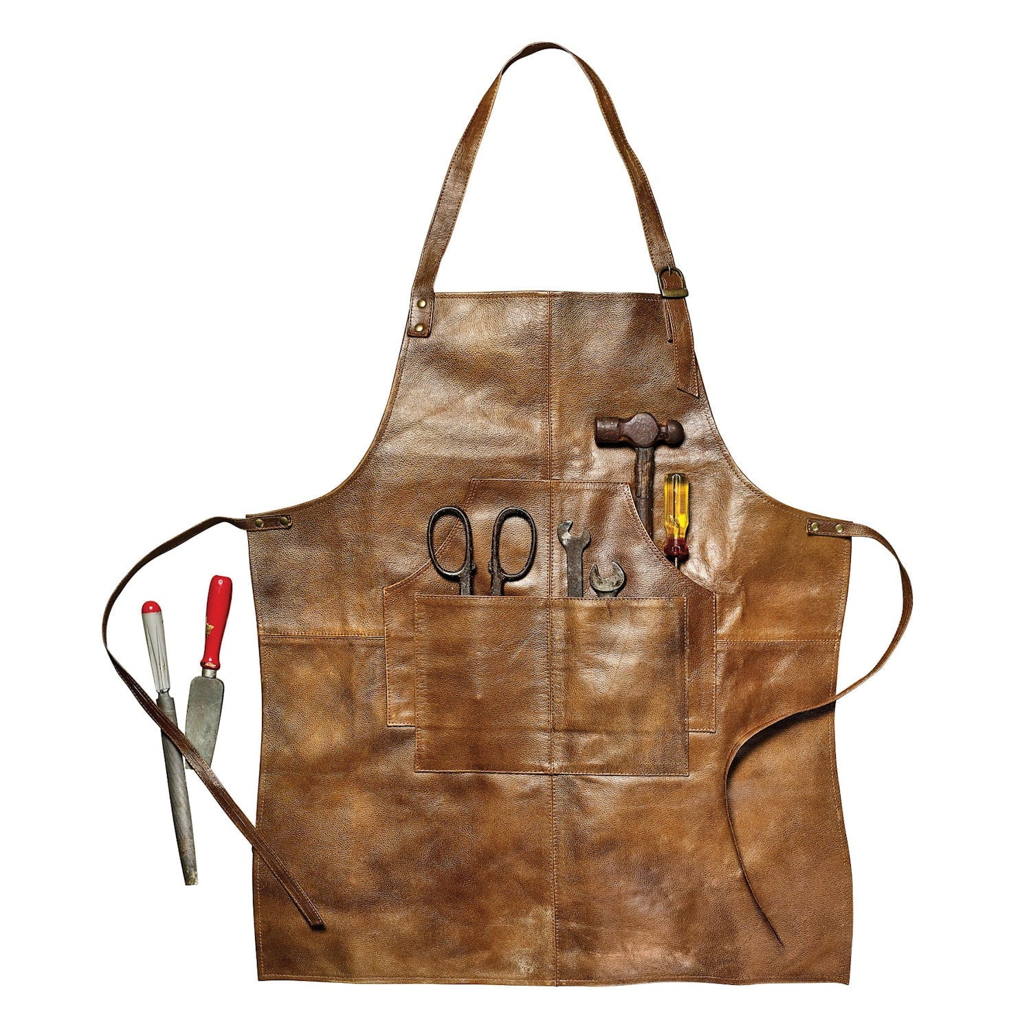 Work L Apron Mens - Leather on Tool Earth 29" Pockets, Shop 4 What Kitchen