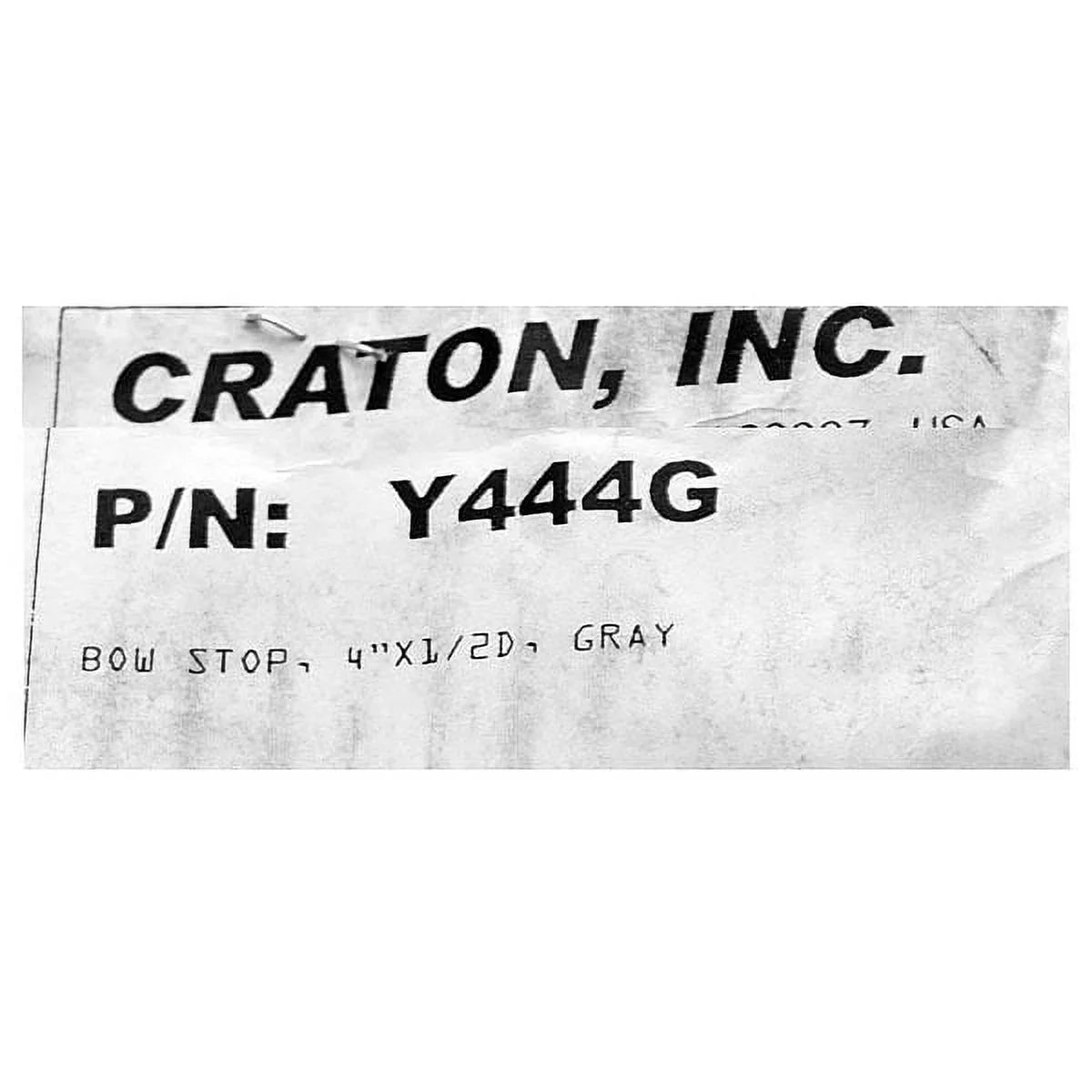 Rubber Y444G Craton Bow 1/2 x Inch 4 Gray | Stop Trailer Boat