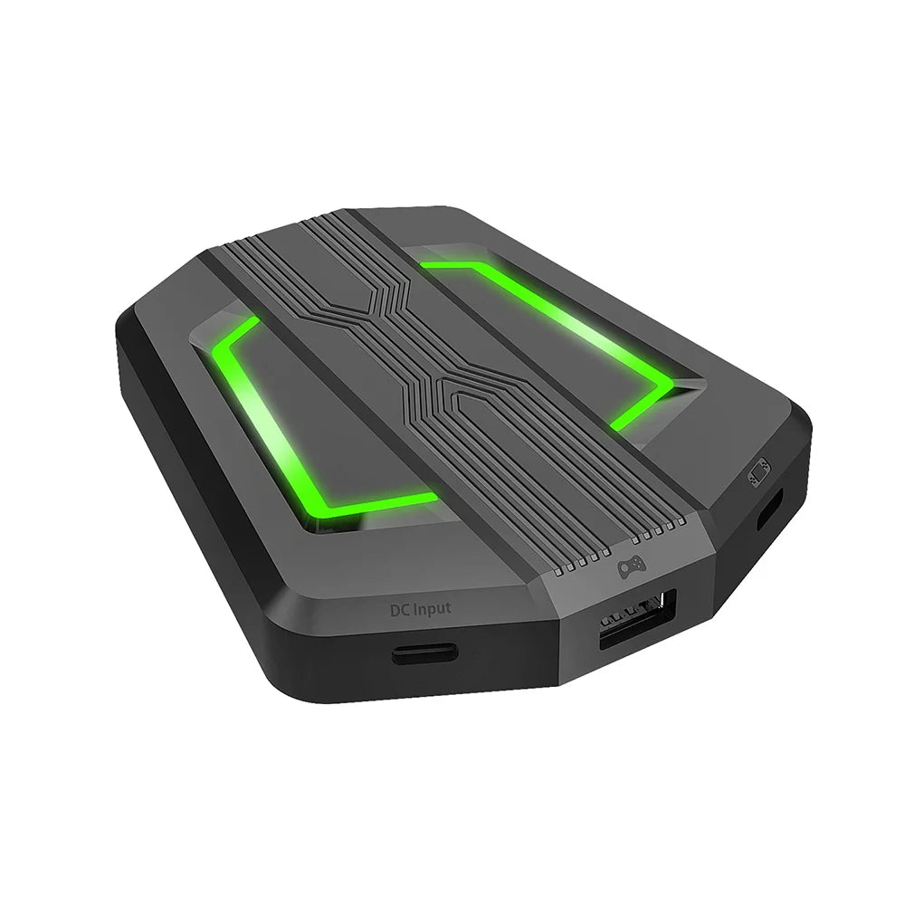 P6 for Adapter with Light Four-color Breathing and Portable Converter One Keyboard Replacement N-Switch XBox PS3 360 Mice Walmeck