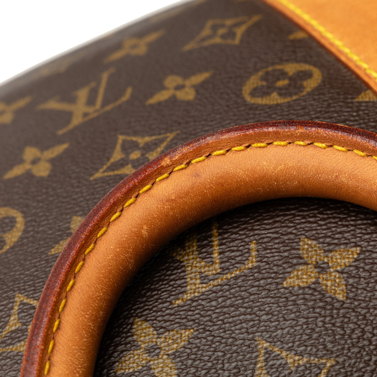 (Good) 55 WeekenderBag Brown Bag Travel Pre-Owned Monogram Keepall Louis Authenticated Canvas Vuitton Unisex