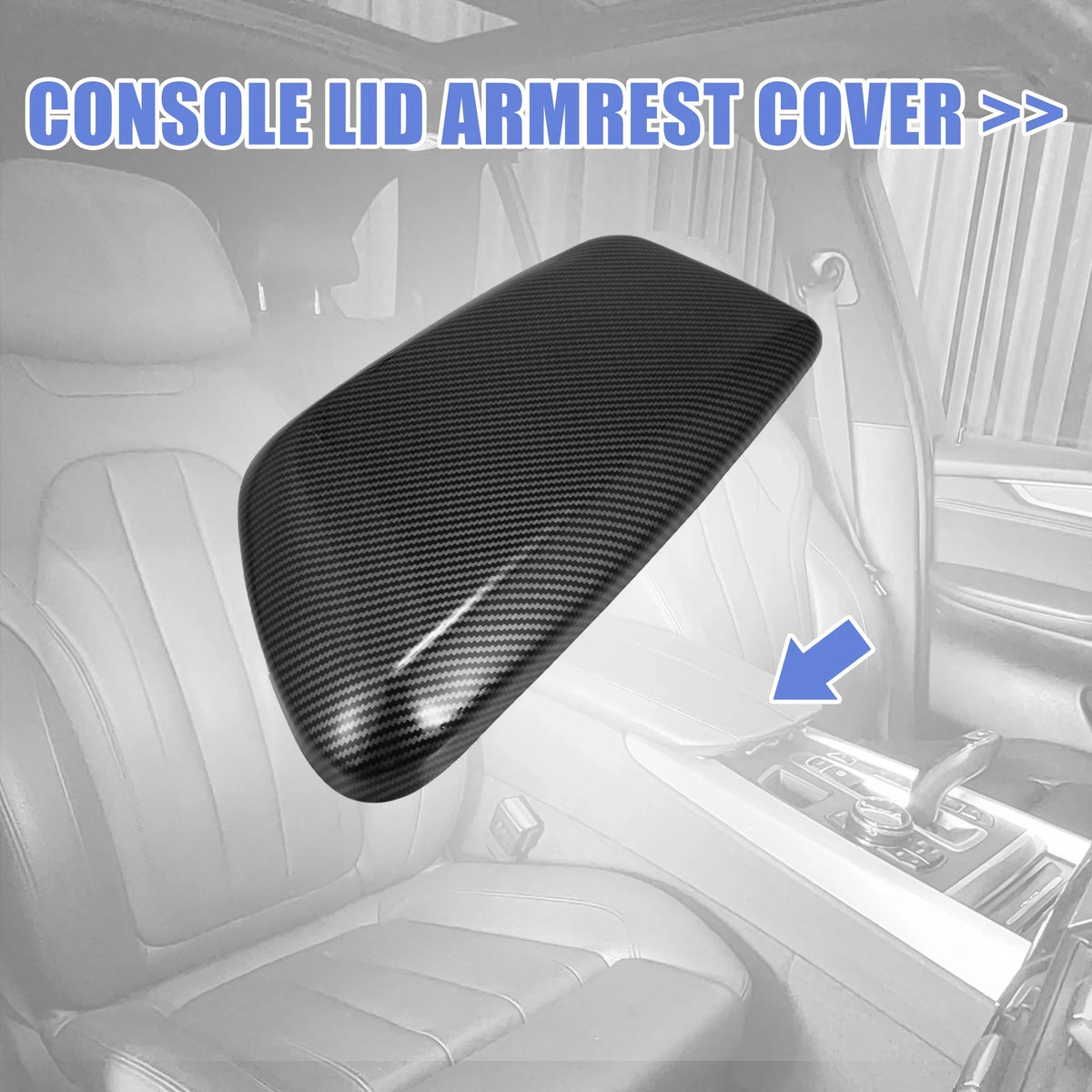 Bargains BMW Pattern for Center Console Box Trim Storage Protector F39 Lid Box F48 Fiber Armrest Cover Unique Carbon Car