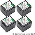 Battery Pan work CGA_DU14 (4_Pack) Kastar replace VBD140 CGA_DU06, CGA_DU14, with CGA_DU07, CGA_DU21, Panasonic VBD210 VW_VBD070
