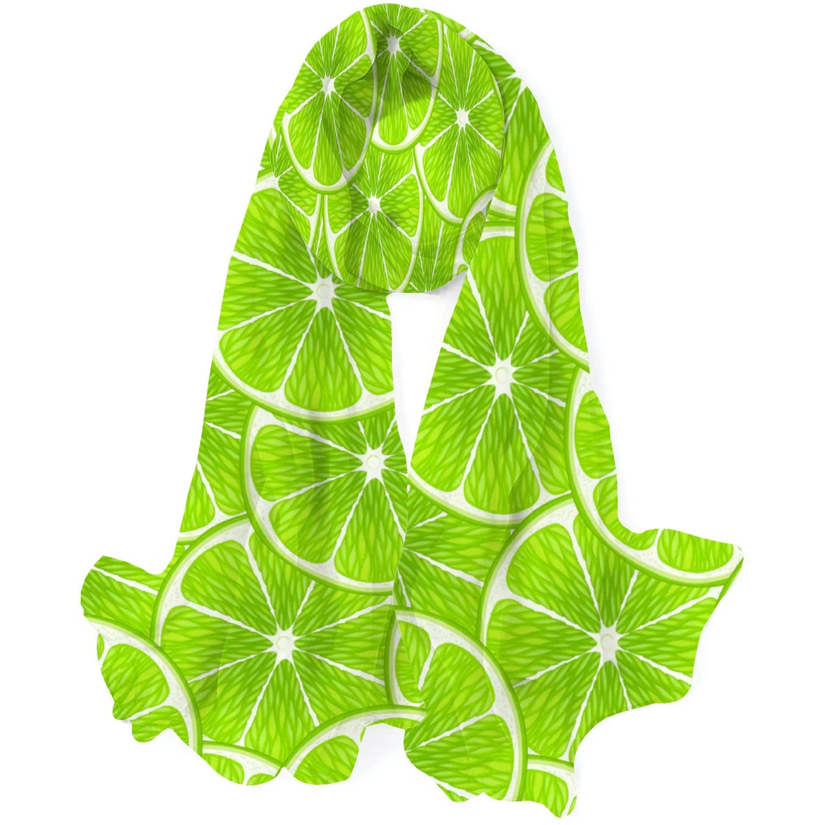 Sunscreen Large Neck Scarf for Wraps Long Hair Wraps Shawls Slices Headscarf FREEAMG Lime Packed Oblong Silk Women Gift