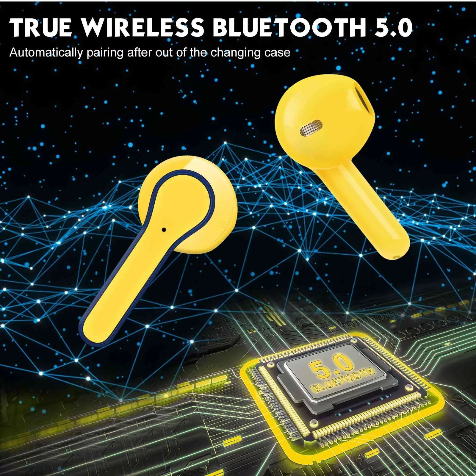 Waterproof Ipx7 Display Kindle Urbanx Oppo Microphone Bass Bluetooth Fire Digital Ear Pro Amazon Q350 Headphones Reno6 Earbuds For For Bluetooth Earbuds & With Hd Deep Wireless 5G In
