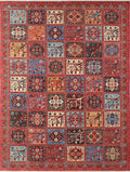Rug, 11'10" 8'11" x Rusty-Red/Blue Aria Qurban