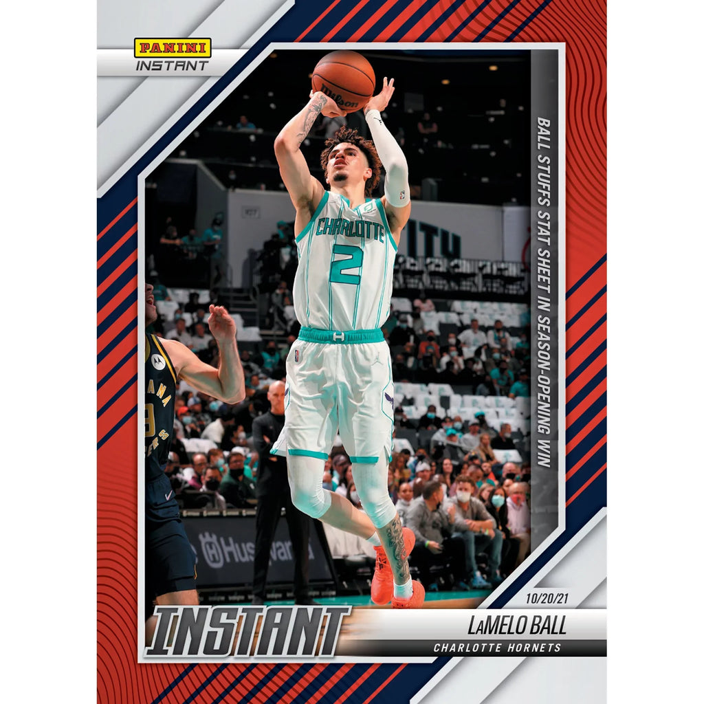 Charlotte Trading Exclusive Single Stuffs Hornets LaMelo Ball Stat Instant Fanatics the Parallel Panini Card - Sheet