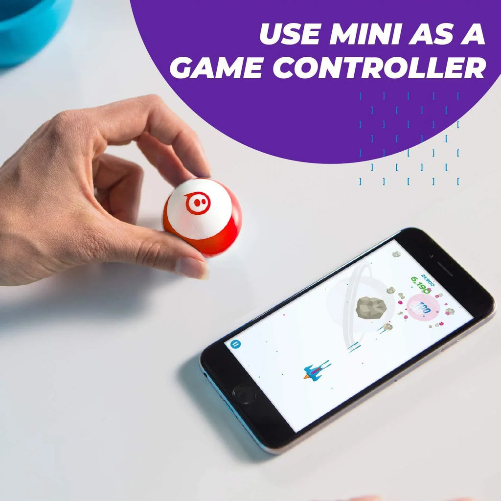Sphero Game - & & Play Drive, Edu App-Enabled Ball Ages STEM - Kids for Robot Code Toy 8 Educational App Up (Red) Mini Programmable &