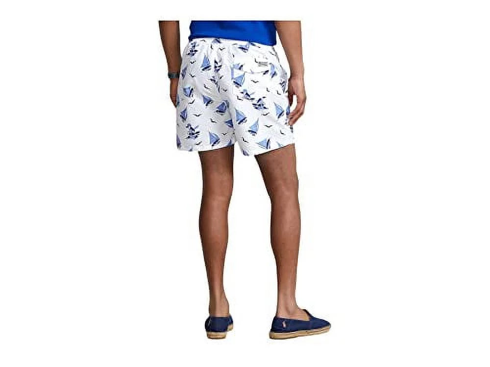 Printed Beachwear Trunks Sailboat Polo Lauren Mens Swim Ralph