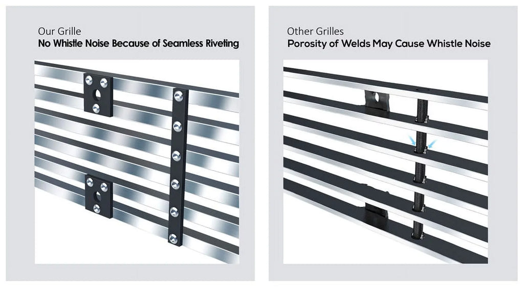 & APS Pickup Chrome N19-S54258C Upper Suburban Premium Main Billet K Blazer Steel 88-93 8x6 with Compatible Chevy 1992-1993 C Grille Stainless