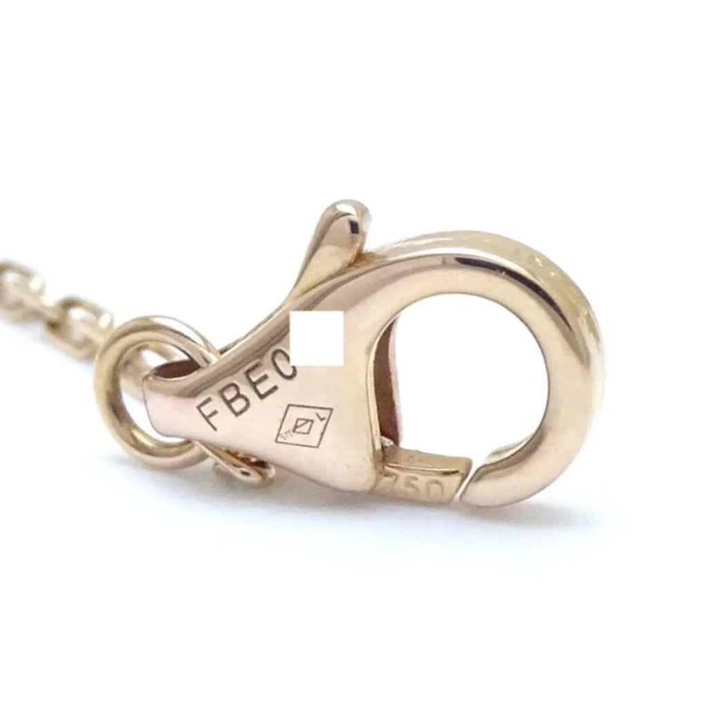 K18 (Like 291637 CARTIER Diamond Three-Color Heart Necklace New) Trinity Gold Pre-Owned B7061200