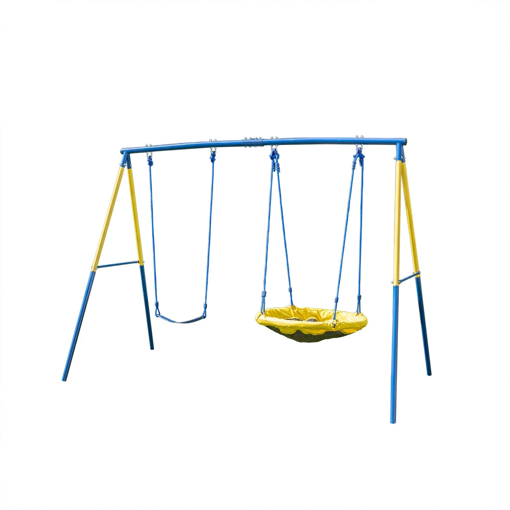 Set Swing up Metal Heavy and to with Swing Duty 300 lb. Sportspower Saucer holds A-Frame,