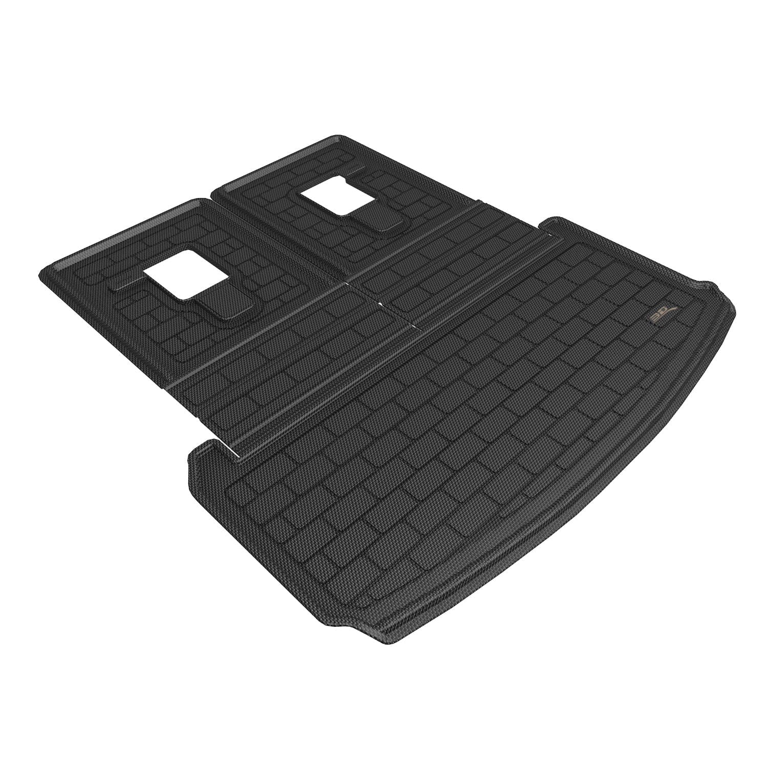 Fits 2022-2024 Black Liner Fiber 3D Cargo M1JP0271309 Custom Floor Grand Foldable Mats Pattern Embossed Carbon Fit Jeep Maxpider Kagu Cherokee