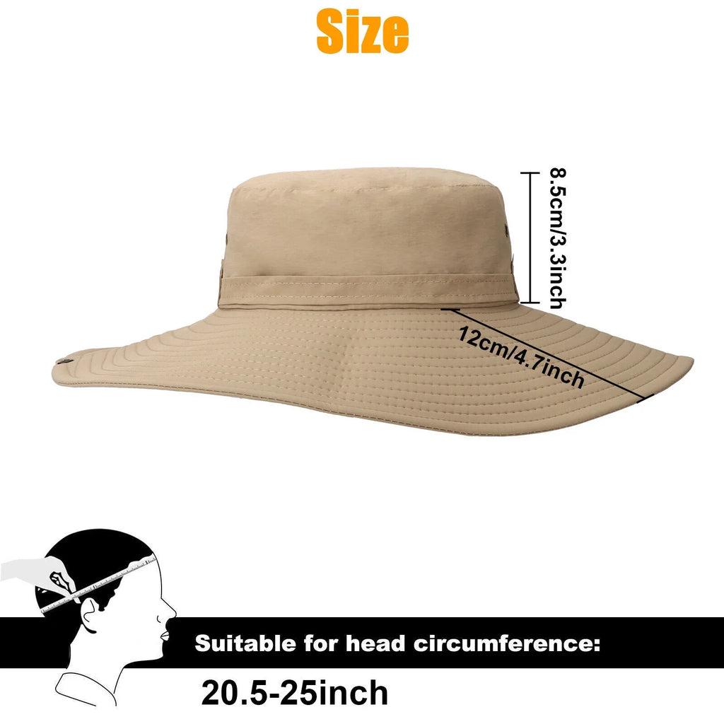 Hat Sun Bucket Brim Women UV for Cap Garden Fishing Protection Men Hiking Wide