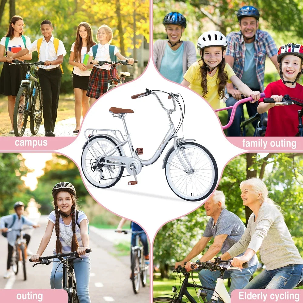 Bike Shifter Yone 8+Years, Kids Aluminium Ages jx Bicycle for Inch Alloy je derailleur,Silver Frame,7-speed and Girls 22
