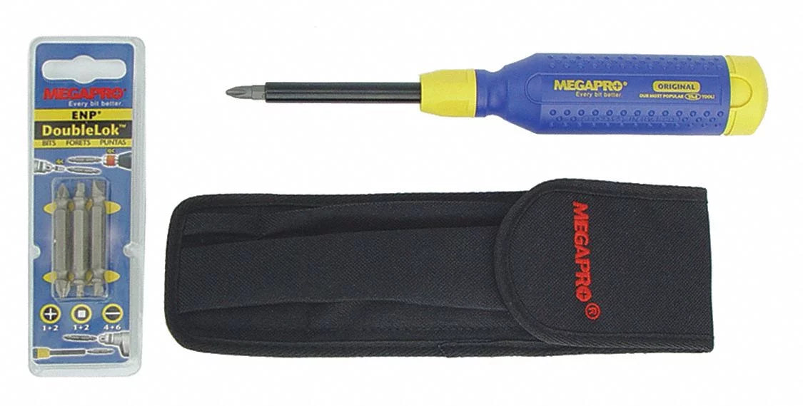 Multi-Bit Screwdriver, Megapro 6KIT4-B NumBits 6