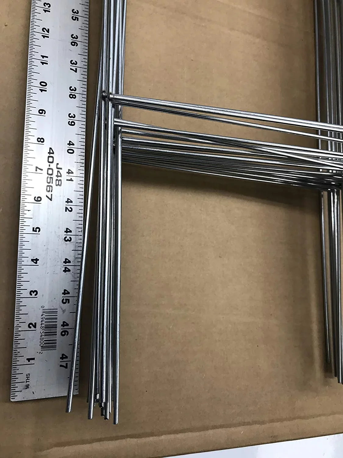 Sign 9 Gauge 5mm Signs 10'' Tall (Pkg50Stake30) Ship Corrugated Wide Signs, 50 30'' use or 4mm and with H-Frame Wire Galvanized Stake Stake x Inch Day x 30 Double Metal Same 10 Wire Holder,