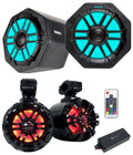 Speakers+Amp General For 2016+ Pods+LED Polaris GEN65FE Tower Memphis (2) Audio