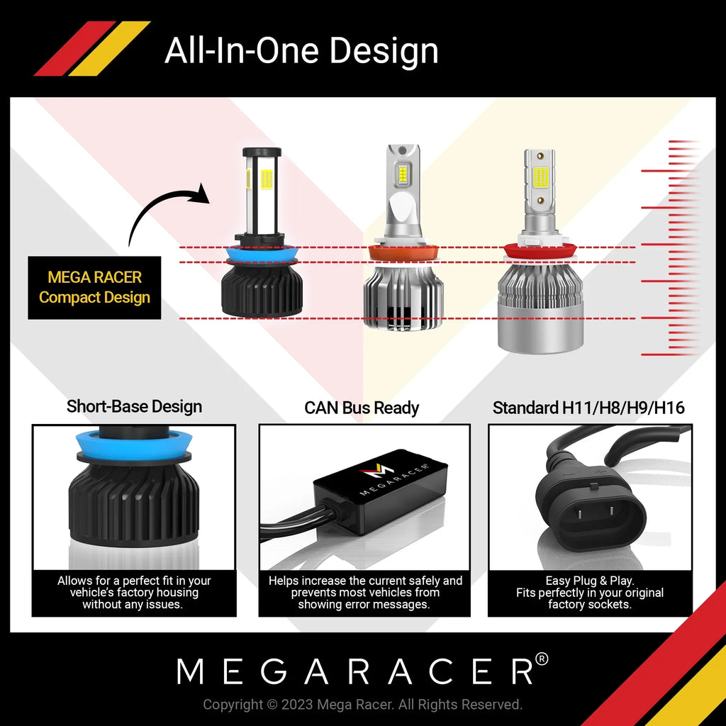 Replacement White 60W Mega Gran 2015 4 Light H8 Headlight Diamond xDrive 428i Gran BMW 6000K H11 Automotive 12V 428i Coupe 15 Fog 16 xDrive 2016 BMW Racer H9 Sided Coupe 10000LM LED Bulbs