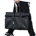 Travel Bag Women'S Waterproof And Feel Luggage Capacity Trip Sports Business Separation Handbag Large And Bag Leather And Fitness Bag Dry Wet Men'S