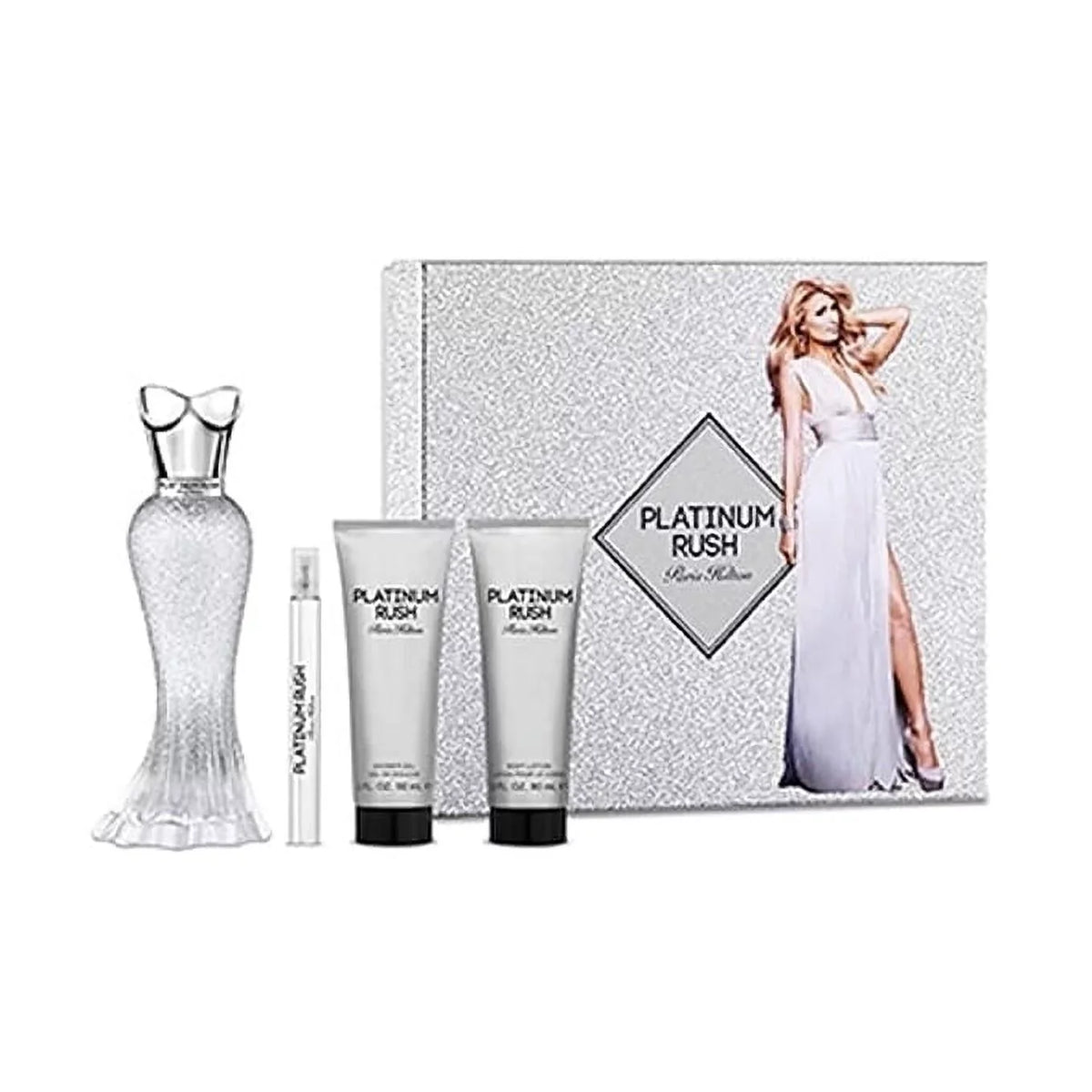 Women's Rush Hilton Parfum Paris oz De Piece 3.4 4 Set Eau Platinum