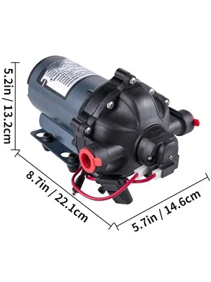 Rv Minute Yacht BENTISM GPM for Automatic Gallons Diaphragm Hose Pumps Caravan Foot 5.3 Water 12V Washdown Pump Pump Boats 25 PSI Pump 5.5 70 RV Marine Coiled Per with Water
